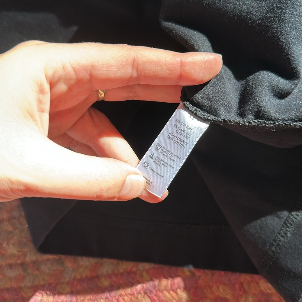 SPANX Black Hooded Long Jacket - Picture 6 of 6